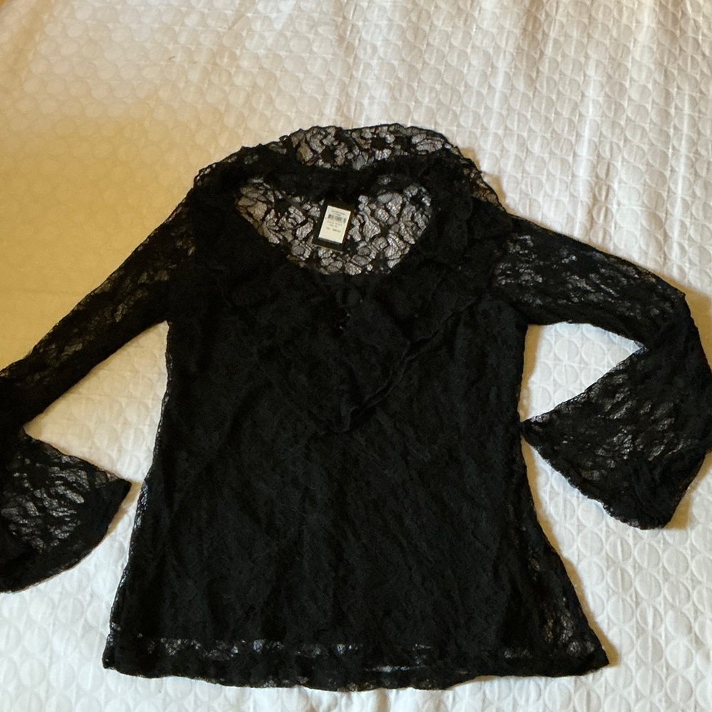 City Chic, Black Laced top.